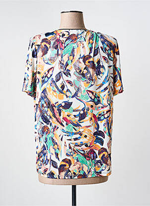 Top manches courtes manches courtes blanc GENUINE femme