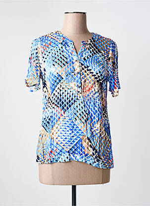 Blouse manches courtes manches courtes bleu BRANDTEX femme