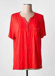Top manches courtes manches courtes rouge GRIFFON femme