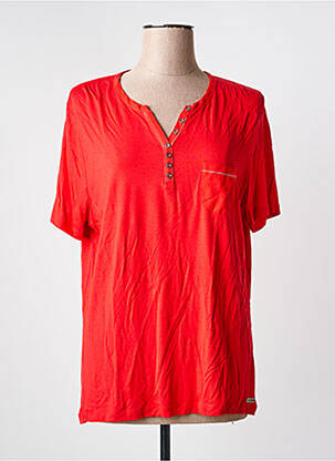 Top manches courtes manches courtes rouge GRIFFON femme