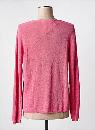 Gilet manches longues fermeture boutonnée sur le devant rose TRIPODE femme