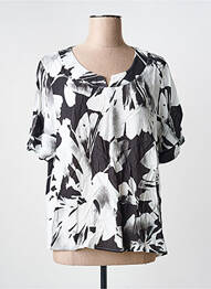 Blouse manches courtes manches courtes noir GRIFFON femme