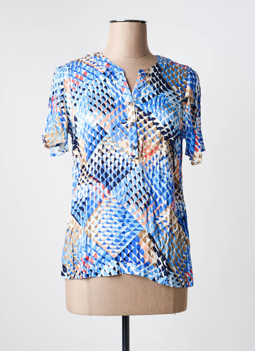 Blouse manches courtes manches courtes bleu BRANDTEX femme