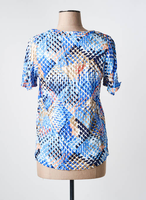 Blouse manches courtes manches courtes bleu BRANDTEX femme