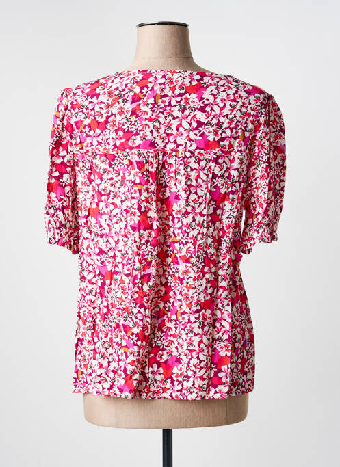 Blouse manches courtes manches courtes rose JULIE GUERLANDE femme