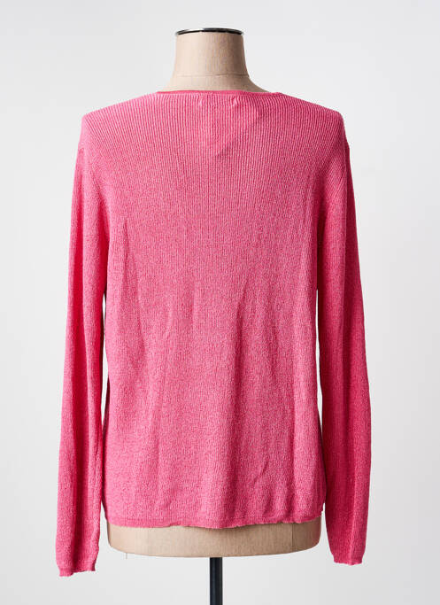 Gilet manches longues rose TRIPODE femme