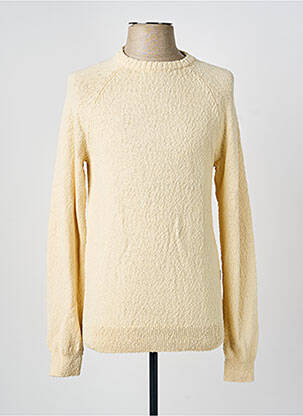 Pull col rond manches longues beige BLEND homme