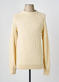 Pull col rond manches longues beige BLEND homme