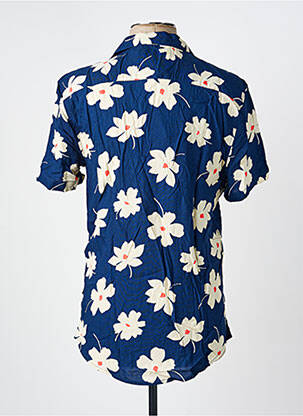 Chemise manches courtes imprimé fantaisie bleu BLEND homme