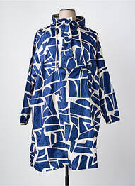 Imperméable manches longues a capuche bleu B.YOUNG femme