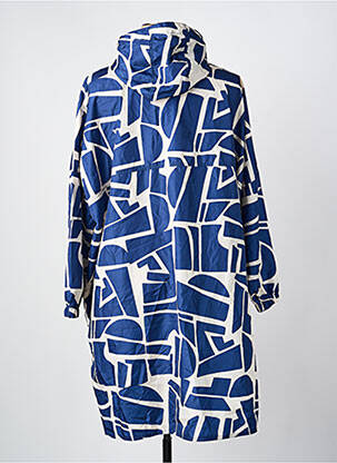 Imperméable manches longues a capuche bleu B.YOUNG femme
