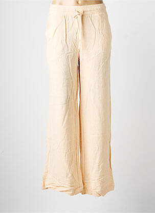 Pantalon droit taille élastique beige B.YOUNG femme
