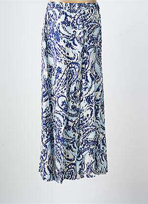 Jupe longue imprimé fantaisie bleu B.YOUNG femme