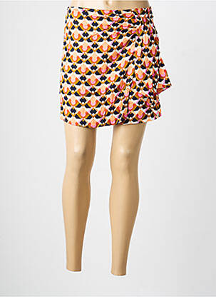 Jupe short taille élastique orange LOLA ESPELETA femme