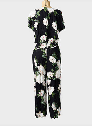 Combi-pantalon fermeture boutonnée sur le devant manches courtes noir B.YOUNG femme