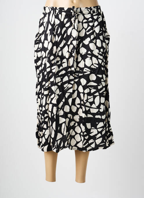 Jupe mi-longue noir GRIFFON femme