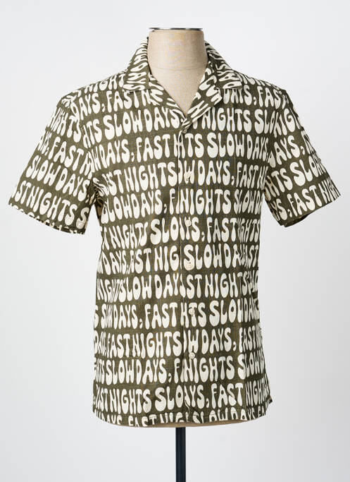 Chemise manches courtes vert BLEND homme