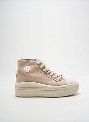 Baskets plateforme talon de 4 à 6cm beige LPB femme