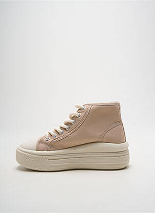 Baskets plateforme talon de 4 à 6cm beige LPB femme