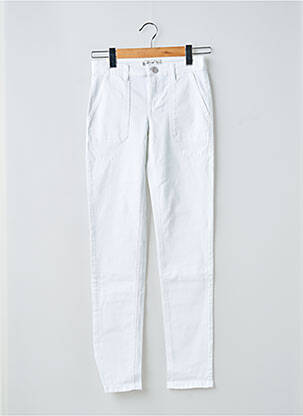 Pantalon chino tissage popeline taille normale blanc LOLA ESPELETA femme