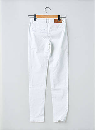 Pantalon chino tissage popeline taille normale blanc LOLA ESPELETA femme