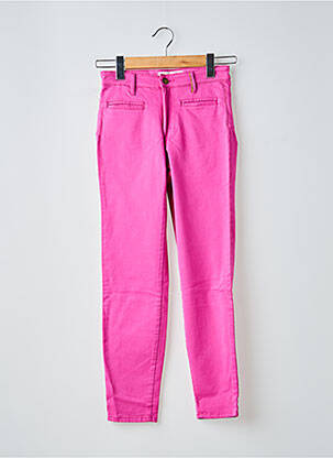 Pantalon 7/8 stretch taille normale rose COUTURIST femme