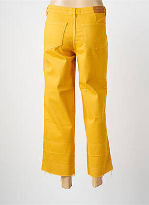 Jeans coupe droite stretch taille normale jaune LA PETITE FRANCAISE femme