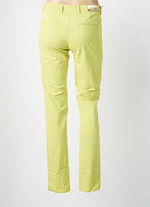 Pantalon chino tissage popeline taille normale vert COUTURIST femme