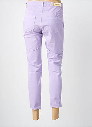 Pantalon 7/8 stretch taille normale violet COUTURIST femme