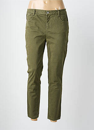 Pantalon 7/8 stretch taille normale vert LOLA ESPELETA femme