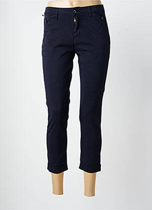 Pantalon 7/8 stretch taille normale bleu DESGASTE femme