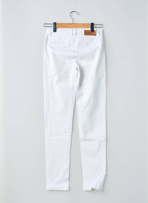 Pantalon chino tissage popeline taille normale blanc LOLA ESPELETA femme