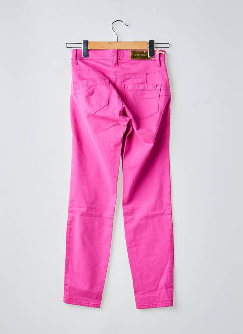 Pantalon 7/8 stretch taille normale rose COUTURIST femme