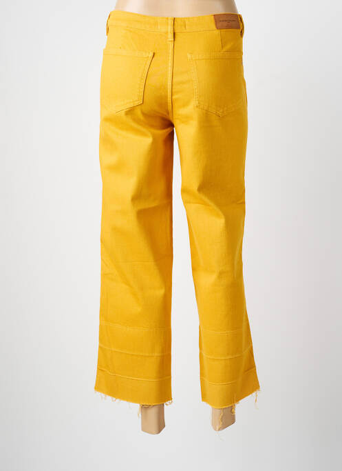 Jeans coupe droite stretch taille normale jaune LA PETITE FRANCAISE femme