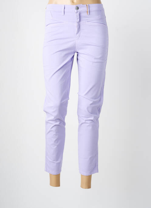 Jeans coupe slim stretch taille normale violet COUTURIST femme
