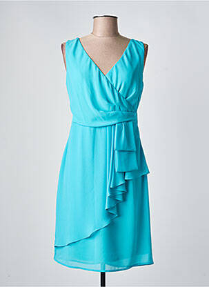 Robe mi-longue sans manche sans manche bleu BARILOCHE femme