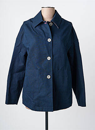 Trench poches sans capuche bleu TRENCH & COAT femme