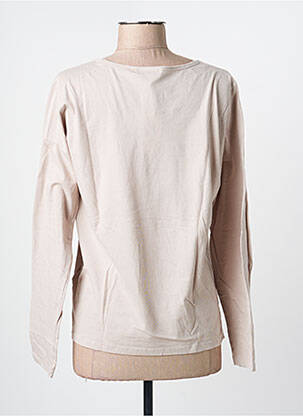 Top col rond manches longues beige HARRIS WILSON femme