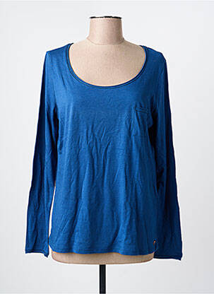 Top col rond manches longues bleu HARRIS WILSON femme