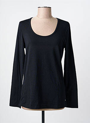 Top coupe cintrée manches longues noir DESGASTE femme