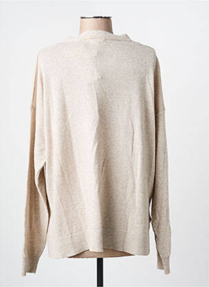 Gilet manches longues fermeture boutonnée sur le devant beige LOLA ESPELETA femme