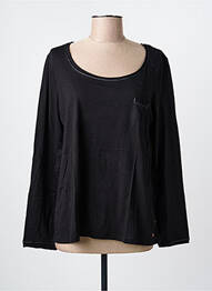 Top coupe fluide manches longues noir HARRIS WILSON femme