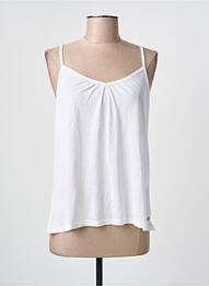 Top coupe fluide fines bretelles blanc HARRIS WILSON femme