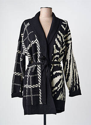 Gilet manches longues noir BARILOCHE femme