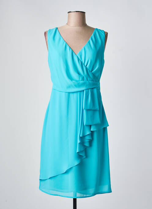 Robe mi-longue sans manche sans manche bleu BARILOCHE femme