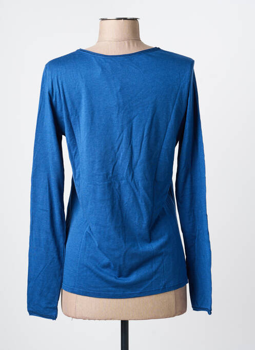 Top coupe cintrée manches longues bleu HARRIS WILSON femme