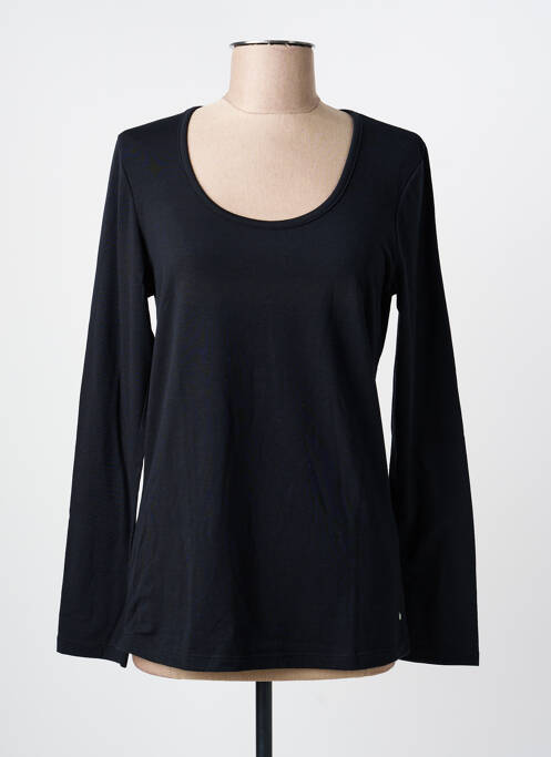 Top coupe cintrée manches longues noir DESGASTE femme