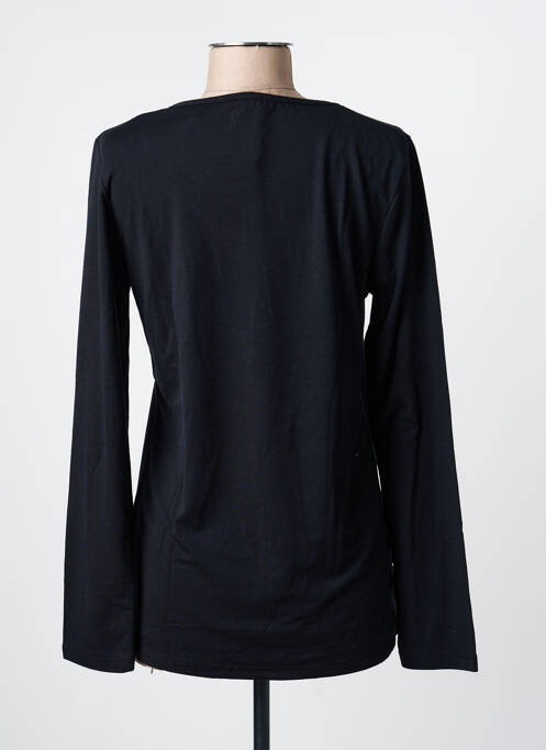 Top coupe cintrée manches longues noir DESGASTE femme