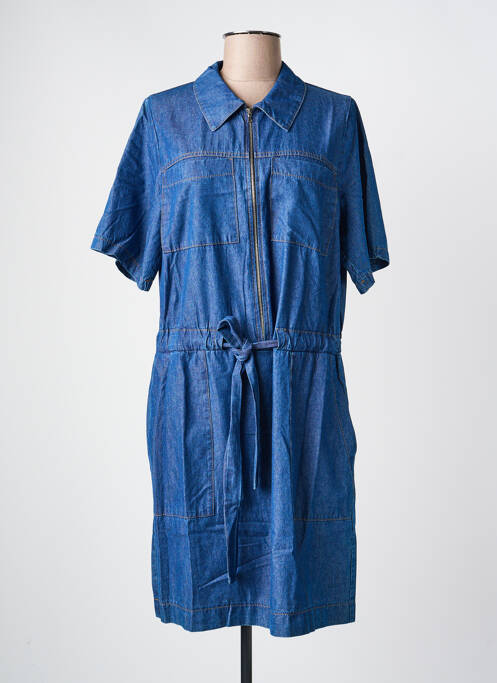 Robe mi-longue bleu LA FEE MARABOUTEE femme