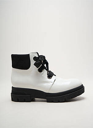 Bottines/boots talon bas talon plat jusqu'à 3cm blanc MOT-CLÈ femme